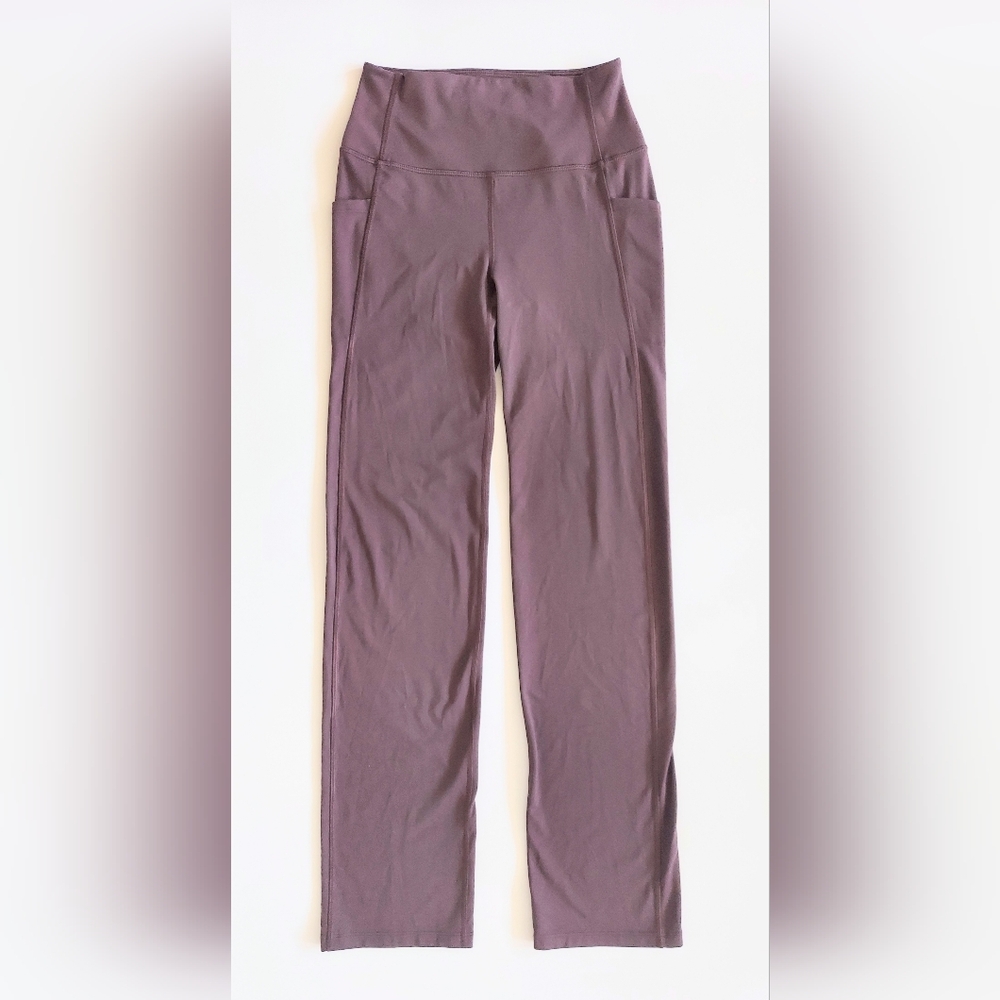 All In Motion Mid Rise Straight Leg Athletic Pants Taupe Size XS